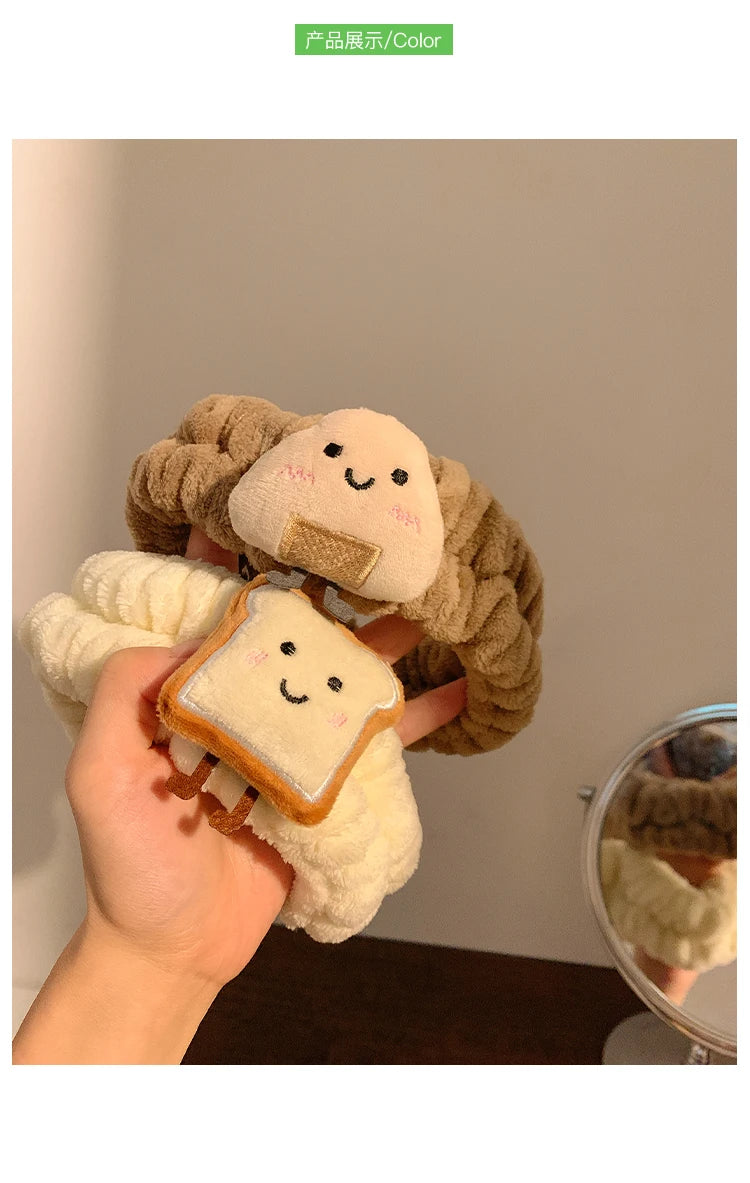 Set Spa: Diadema + Muñequeras forma de pan