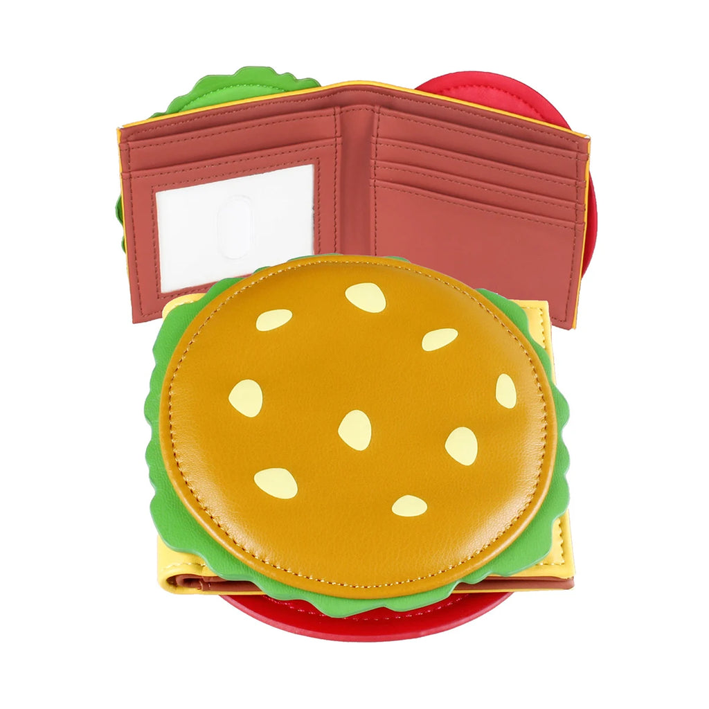 Cartera linda de mujer con forma de hamburguesa