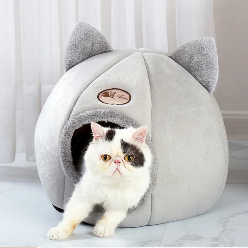 Cama para gatos a prueba de frío y cálido para invierno