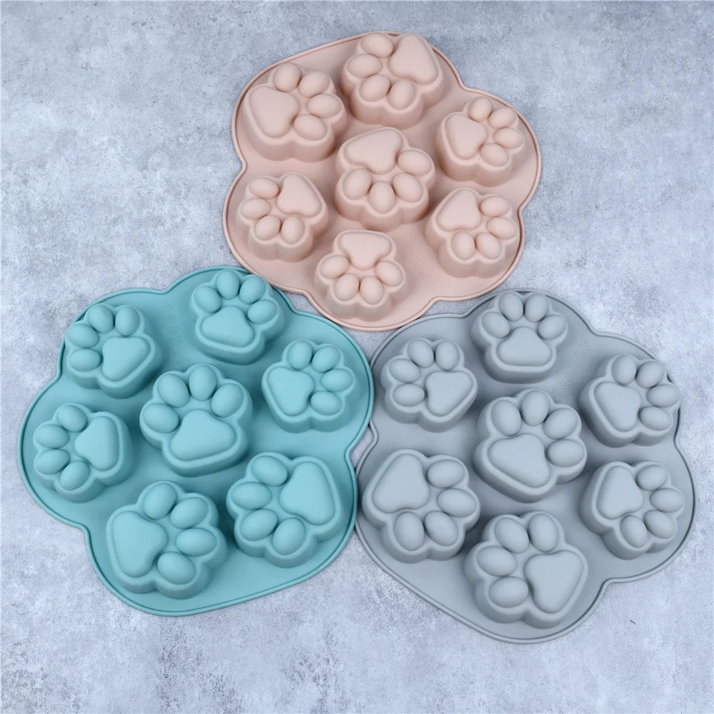 Molde de Patita de Gatito para Repostería
