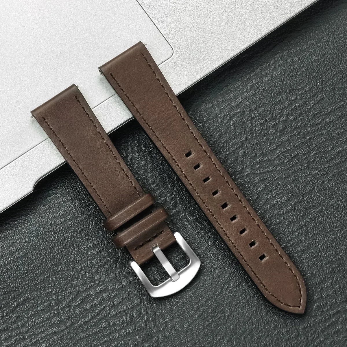 Correa de Piel Vintage 20mm/22mm para Samsung Galaxy Watch y Xiaomi Redmi Watch