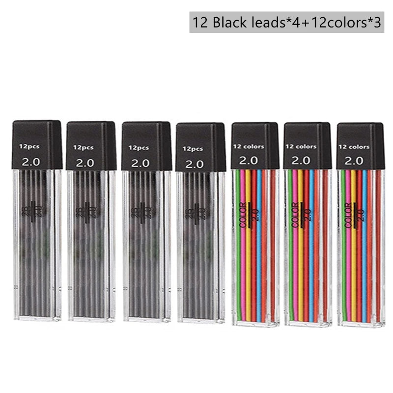 Lápiz Mecánico 2.0 mm con Recarga 2B