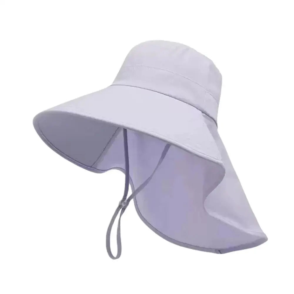 Chal gorra con protección solar cola de caballo