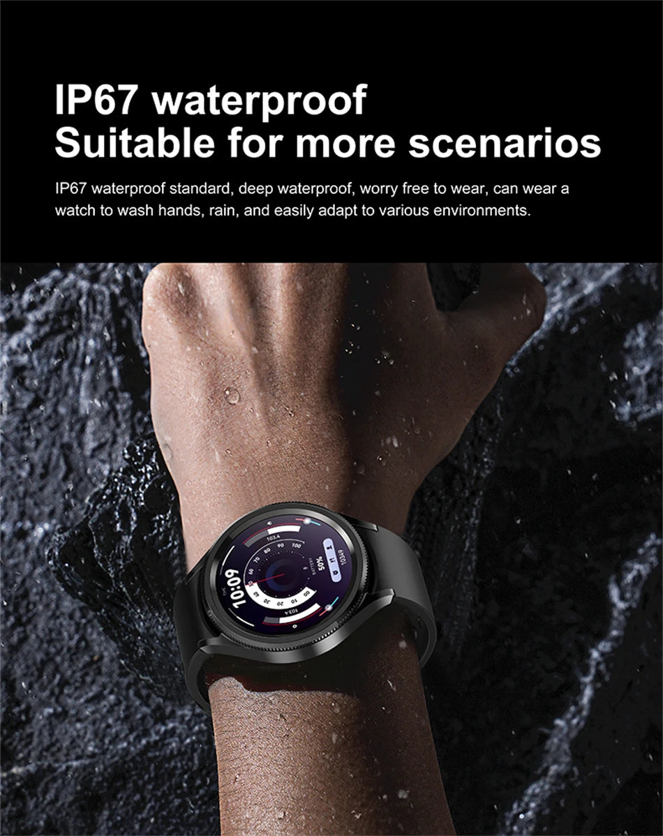 Smartwatch Deportivo 2025 para Hombre con Pantalla AMOLED e IP68
