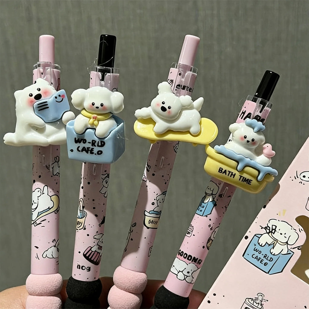 Bolígrafo de Gel Kawaii Apple Cat
