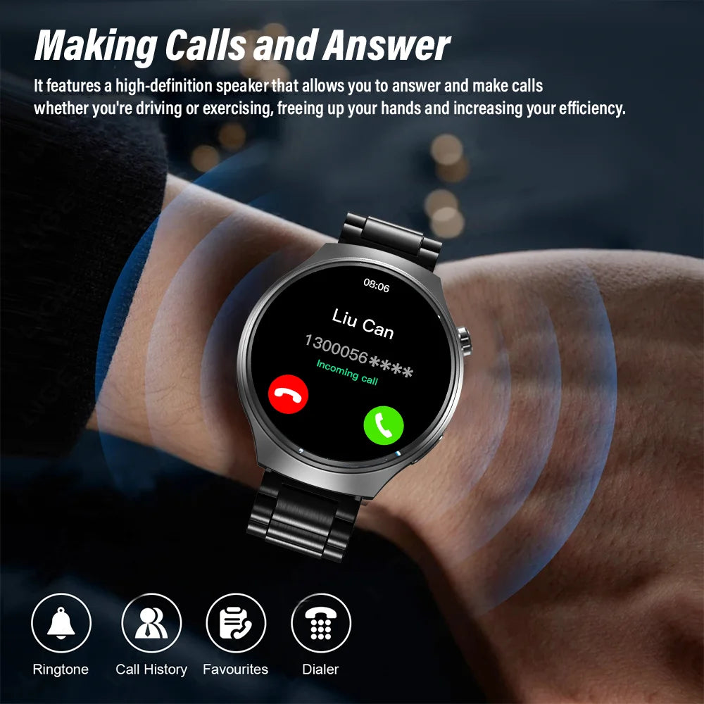 Smartwatch G.L Wear 2025 con Pantalla HD y Monitoreo de Salud