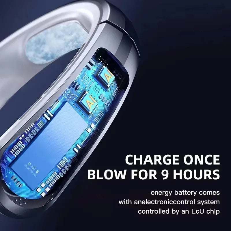 Ventilador de Cuello USB de 8000 mAh