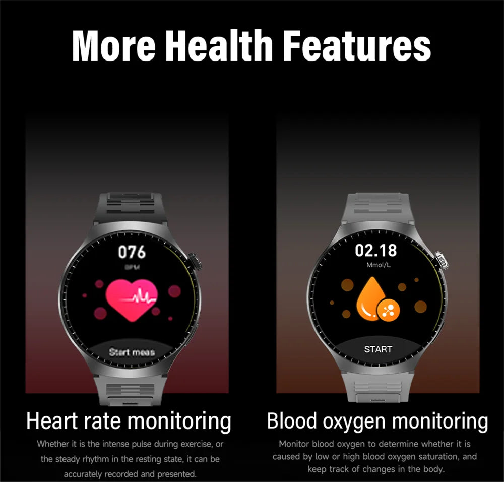 Smartwatch G.L Wear 2025 con Pantalla HD y Monitoreo de Salud