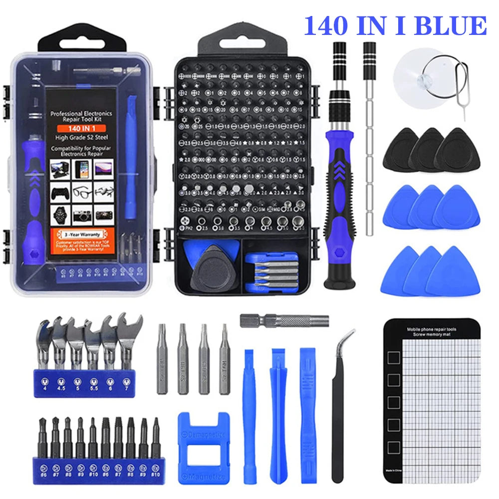 Kit de Destornilladores Magnéticos de Precisión 25/115/135/140 en 1