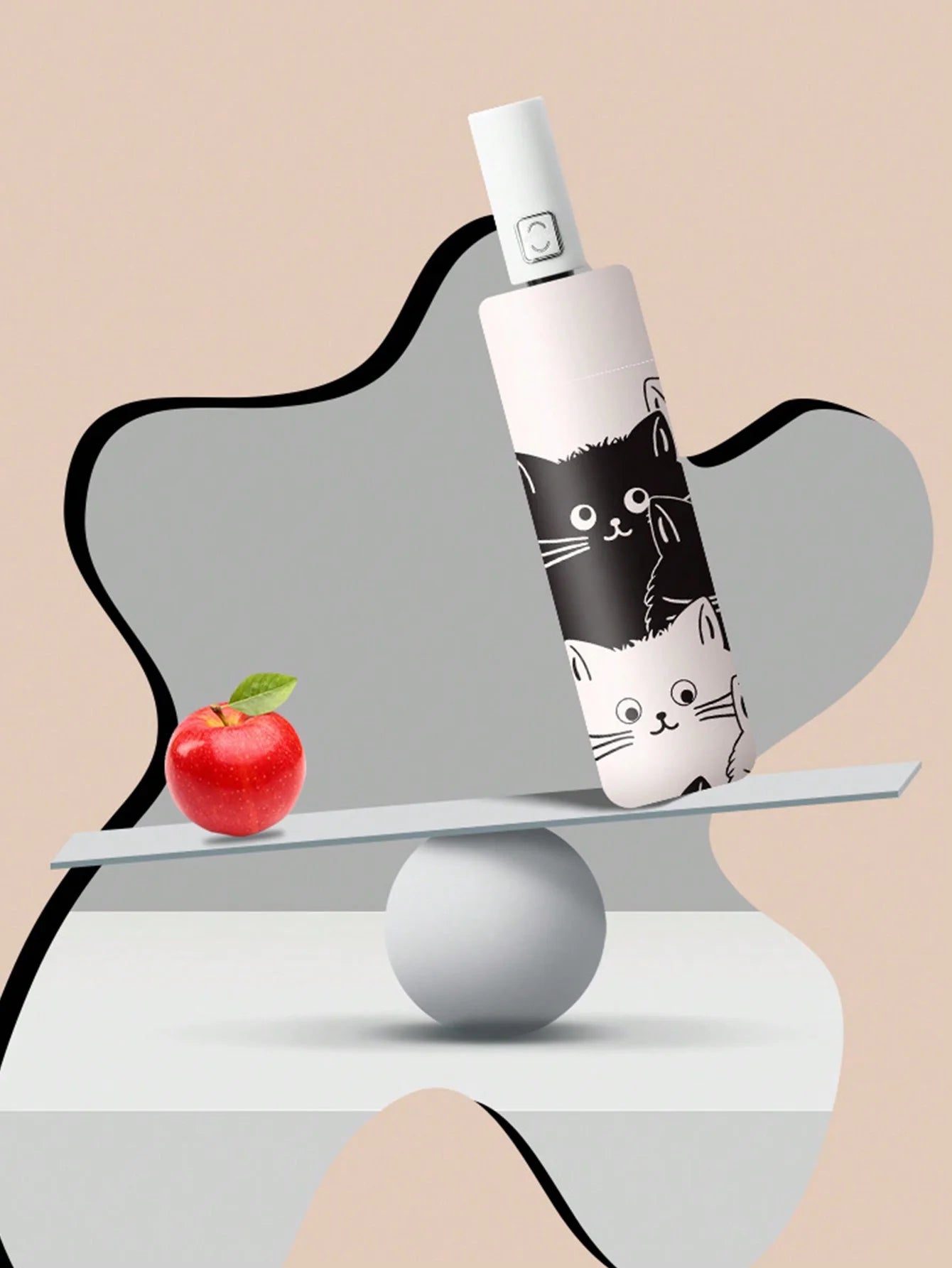 Sombrilla de gatitos