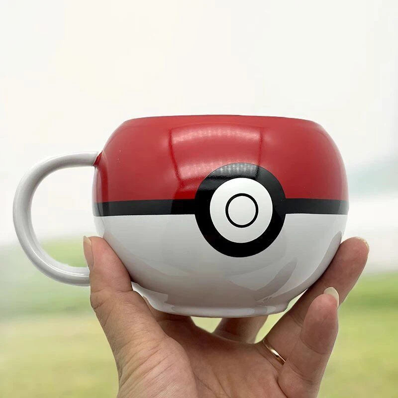 Taza Pokémon Pokeball de Cerámica Diseño Anime para Café y Regalo
