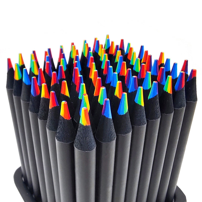Kit de Lápices Arcoíris para Dibujo y Arte