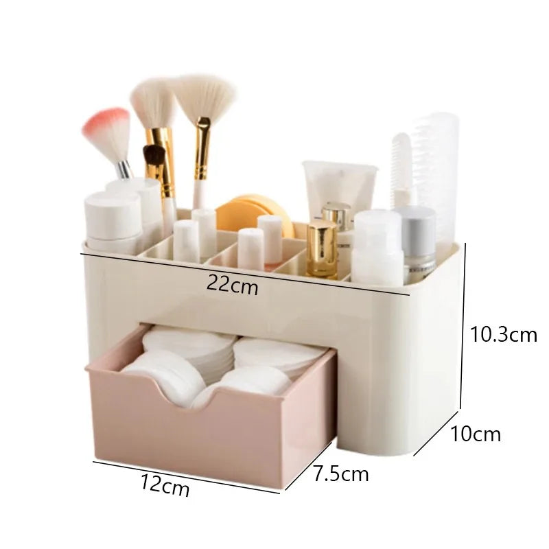 Contenedor organizador de plástico para decoración de uñas