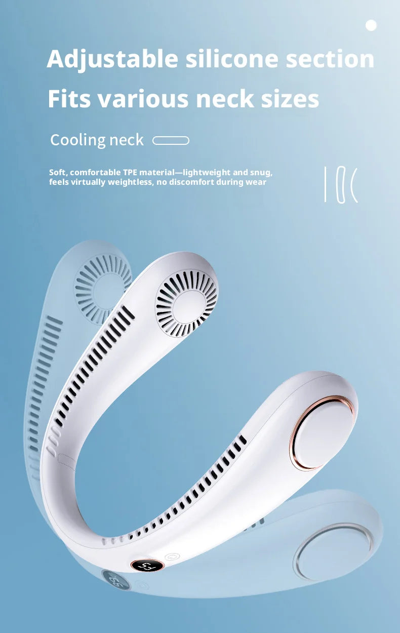 Mini Ventilador de Cuello Portátil sin Aspas