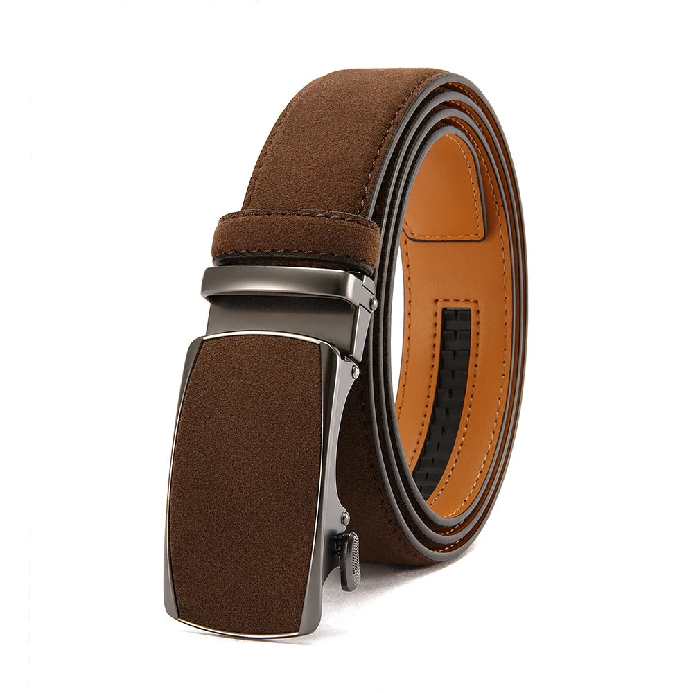 Cinturón de Piel para Hombre con Hebilla Automática Premium