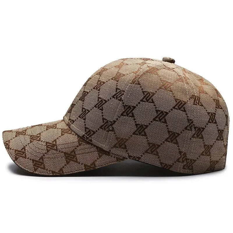 Gorra de béisbol cosida de tres líneas con protector solar