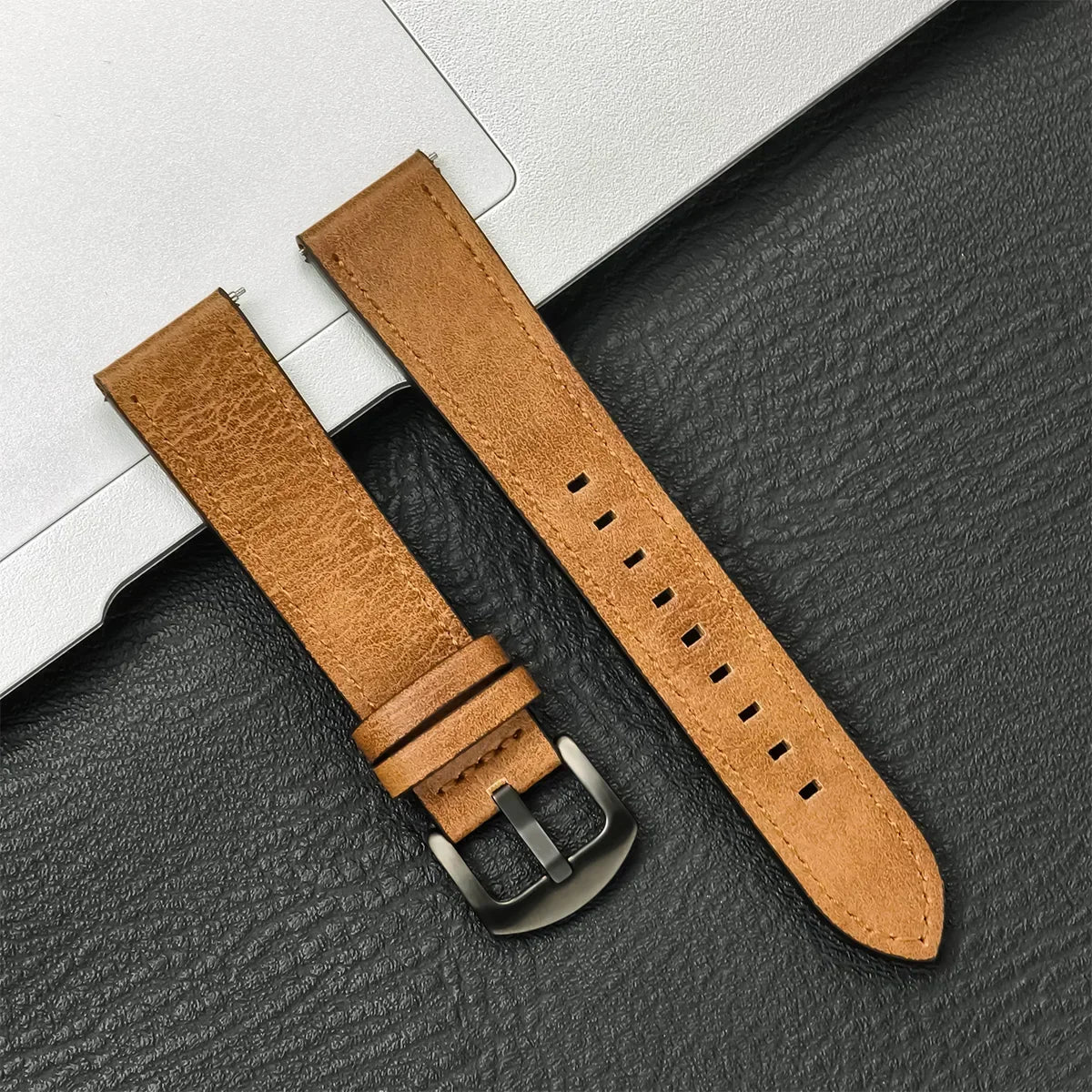Correa de Piel Vintage 20mm/22mm para Samsung Galaxy Watch y Xiaomi Redmi Watch