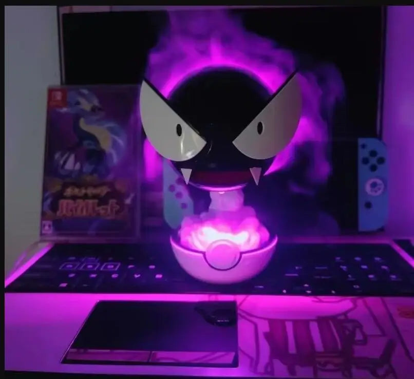 Humidificador Pokémon Gastly con Luz LED y Difusor de Aroma Ambiental
