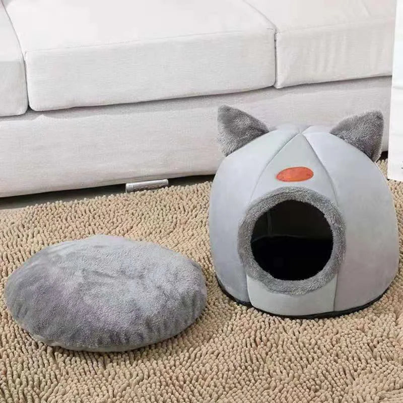 Cama para gatos a prueba de frío y cálido para invierno