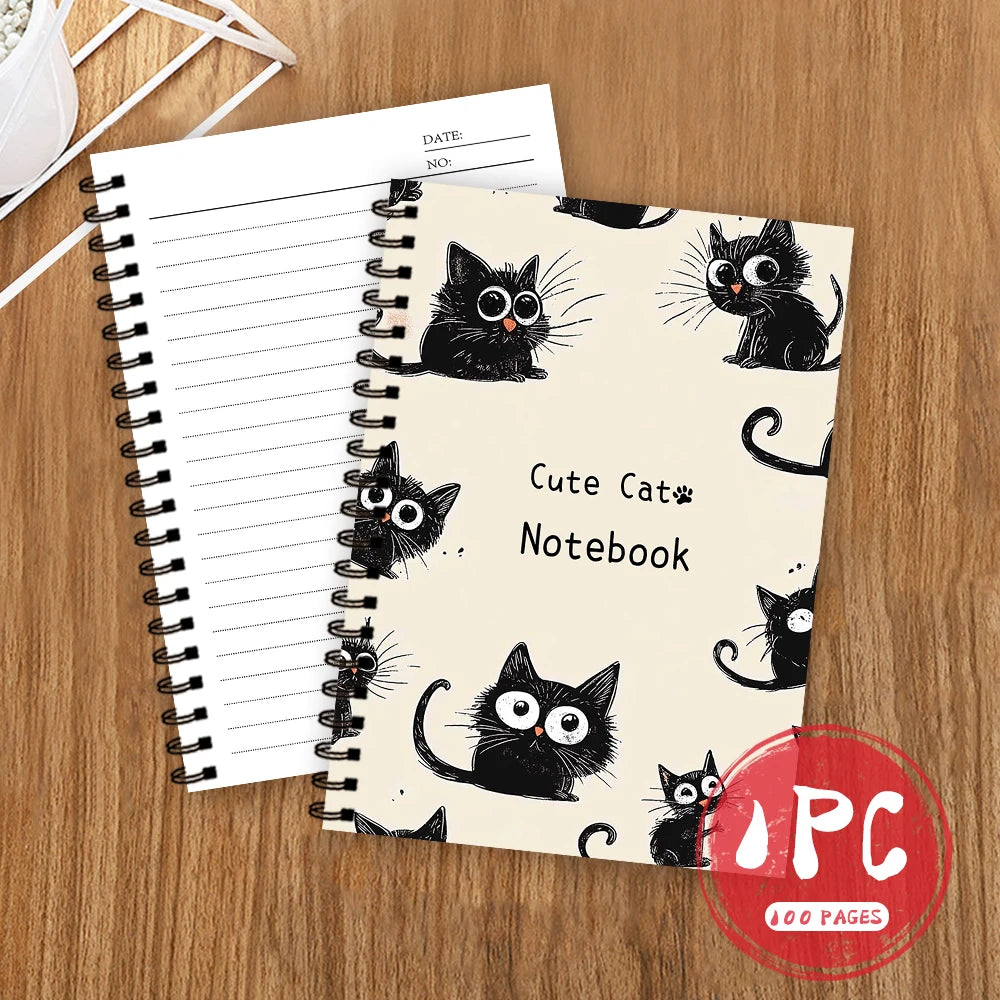 Mini Cuaderno A7 Kawaii de Gato
