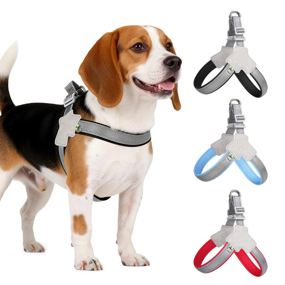 Arnés Reflectante Ajustable para Perros Pequeños y Medianos