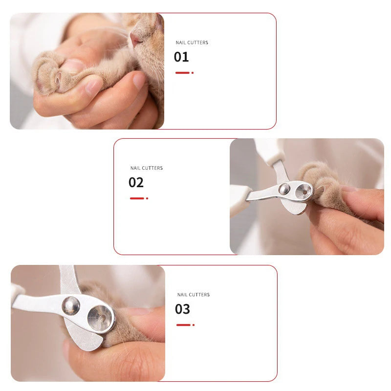 Tijeras para uñas de gato con orificio Circular
