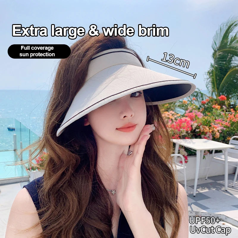 Gorra de sol para mujer con protección UV