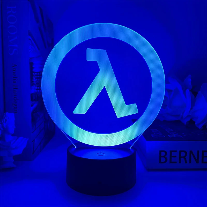 Lámpara led 3d de Half life