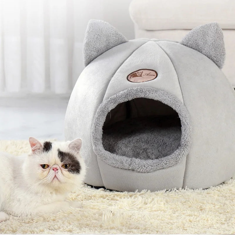 Cama para gatos a prueba de frío y cálido para invierno