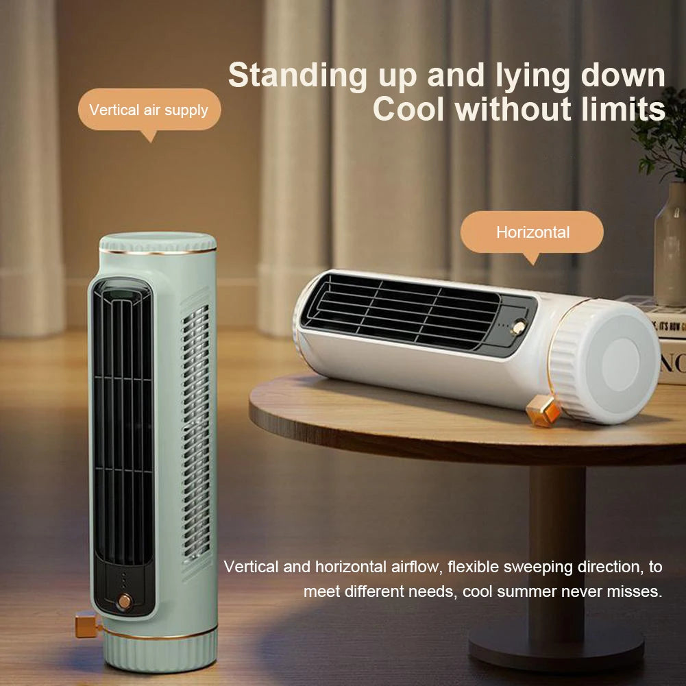 Ventilador de torre de 5W, aire acondicionado portátil con carga USB