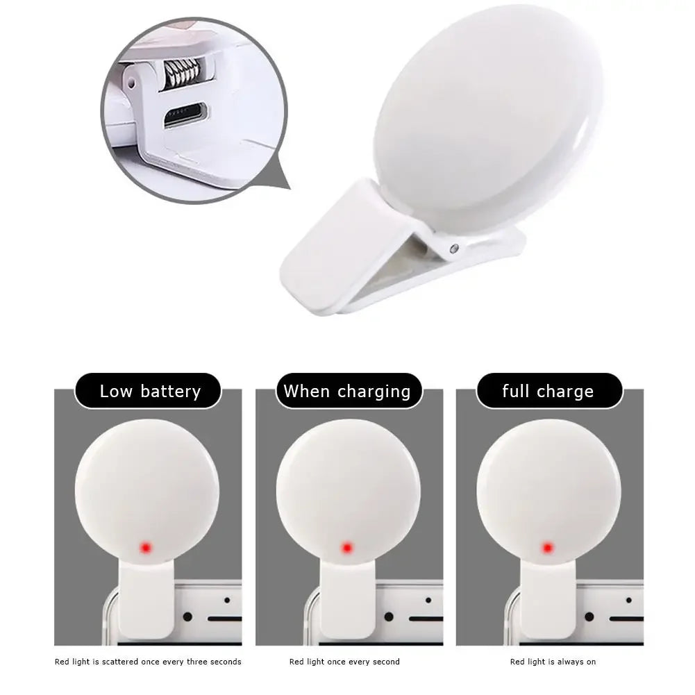 Anillo de Luz LED para Selfie con Clip