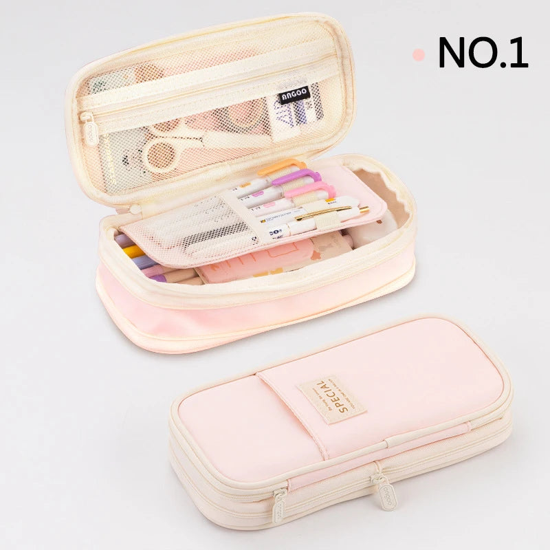 Estuche de Lápices Doble Capa para Niñas