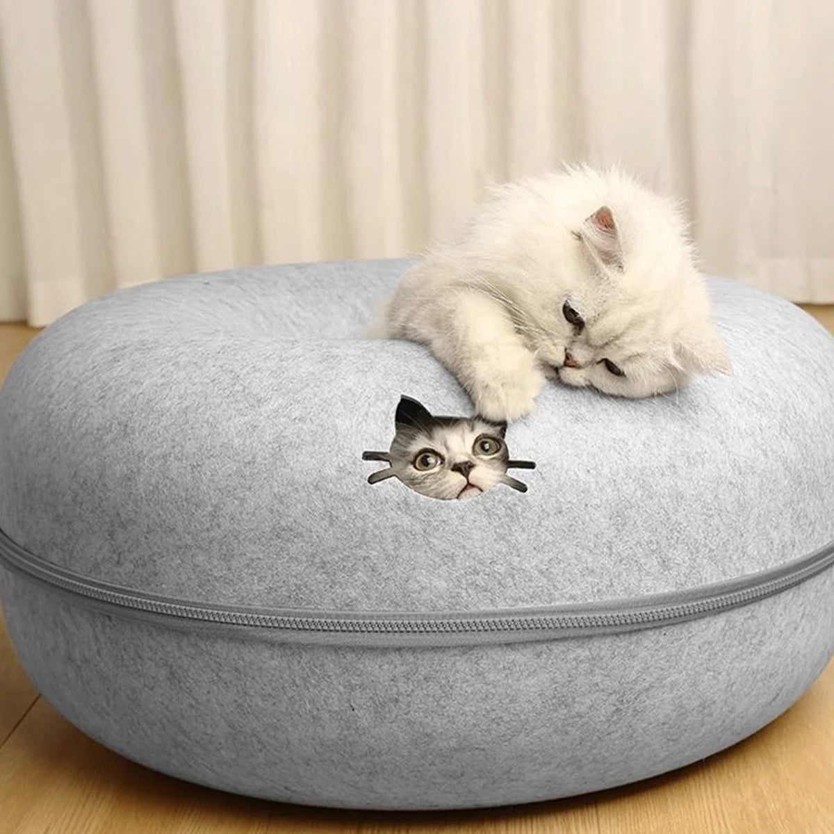 Túnel B Donut para gatos, túnel interactivo