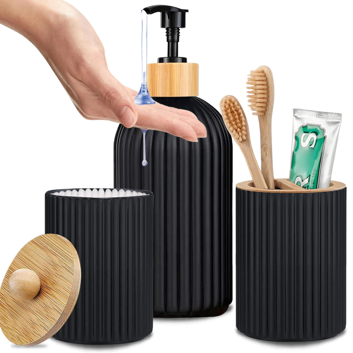 Organizador de Baño con Dispensador de Jabón