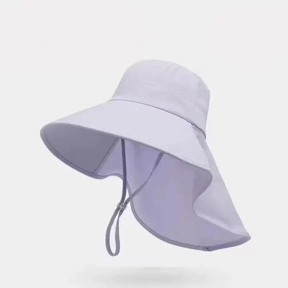 Chal gorra con protección solar cola de caballo