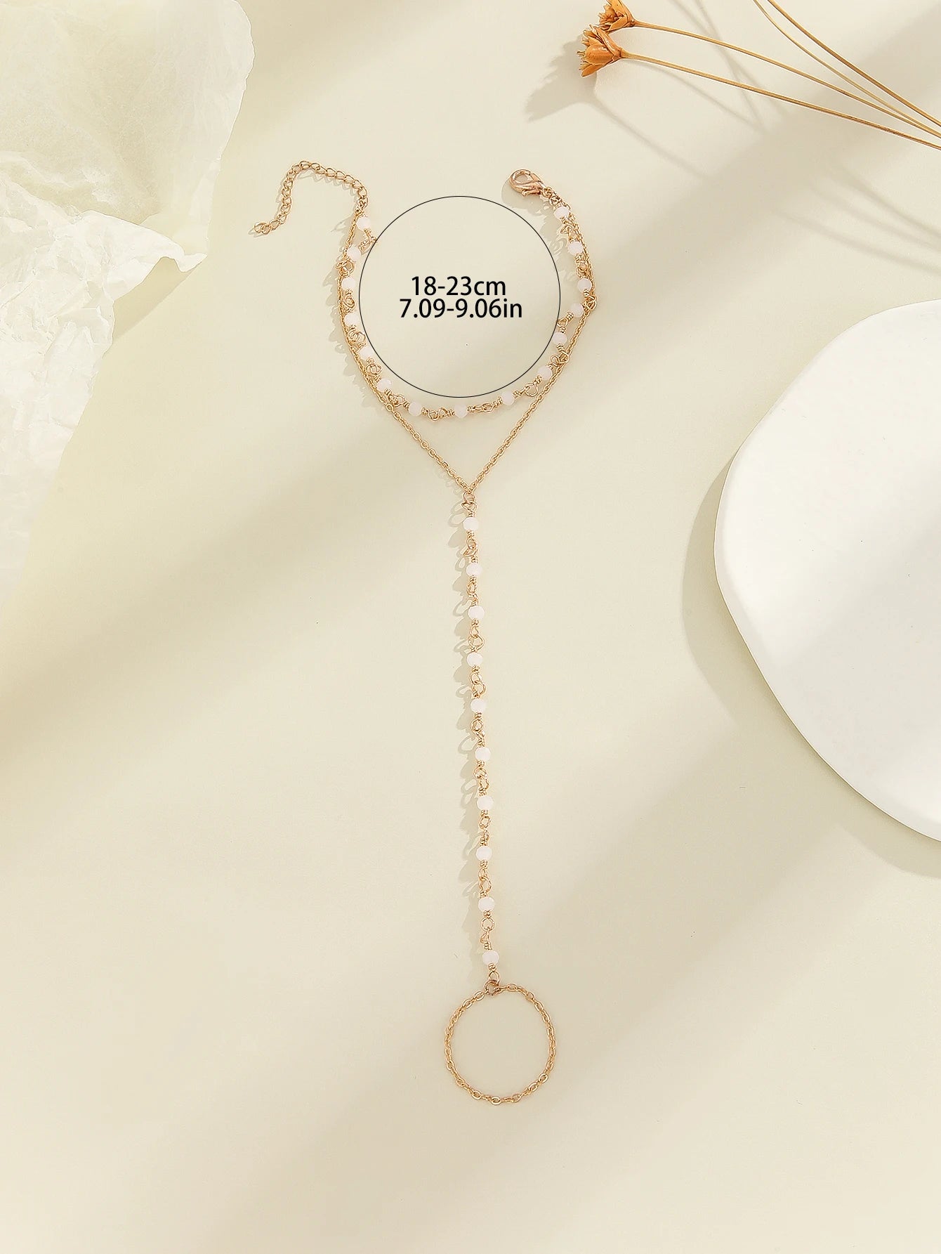 Pulsera Bohemia de Cristal Azul Vintage para Mujer