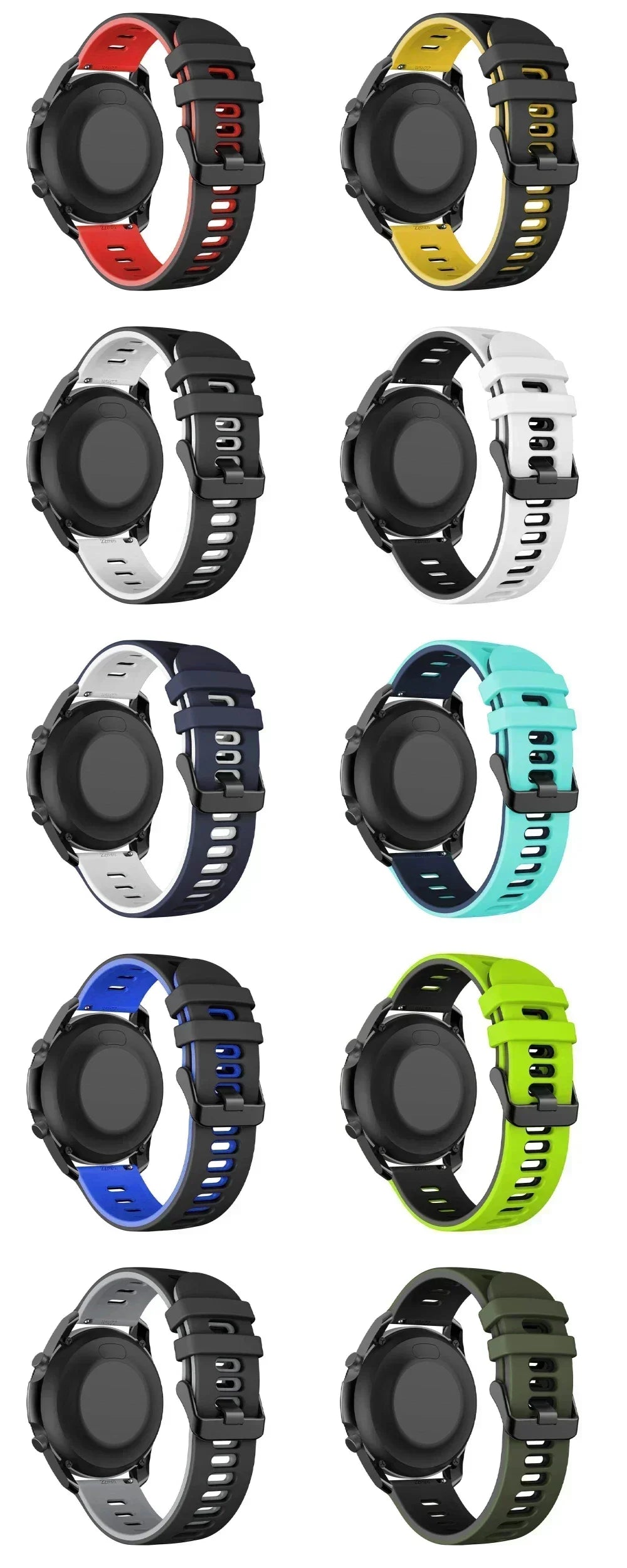 Correa de Silicón Deportiva 20mm/22mm para Huawei y Honor Watch