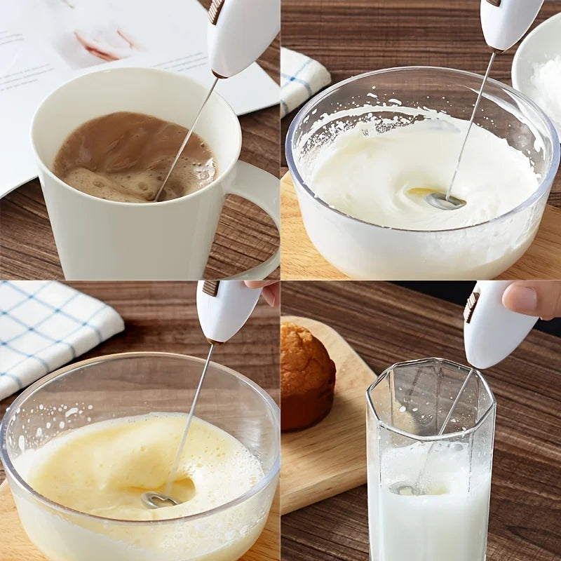 Batidor Eléctrico de Mano para Café y Bebidas