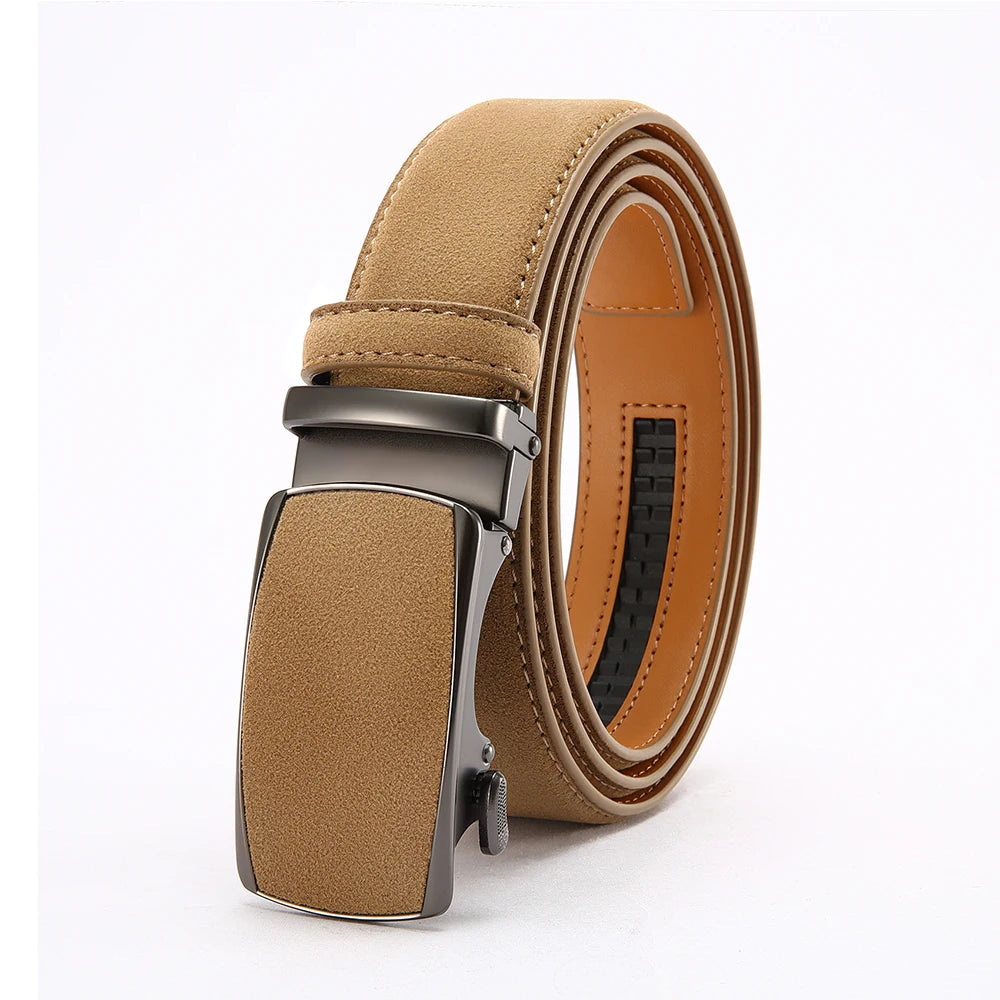Cinturón de Piel para Hombre con Hebilla Automática Premium
