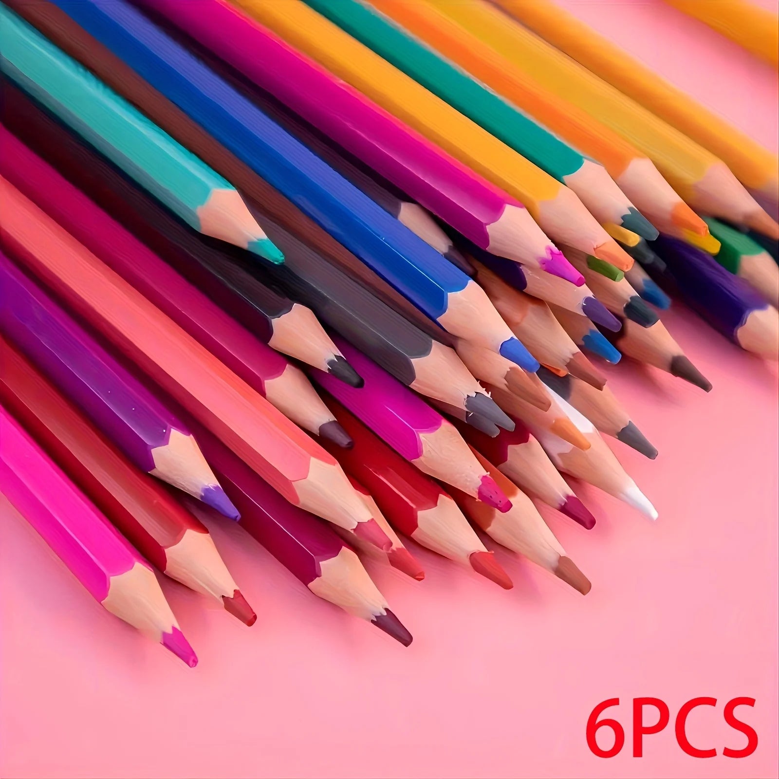 Juego de lápices de colores, pasteles al óleo de núcleo suave para libros para colorear
