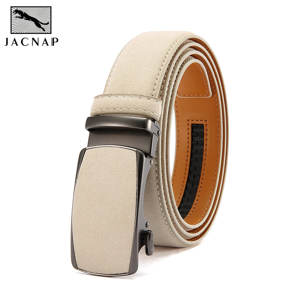 Cinturón de Piel para Hombre con Hebilla Automática Premium