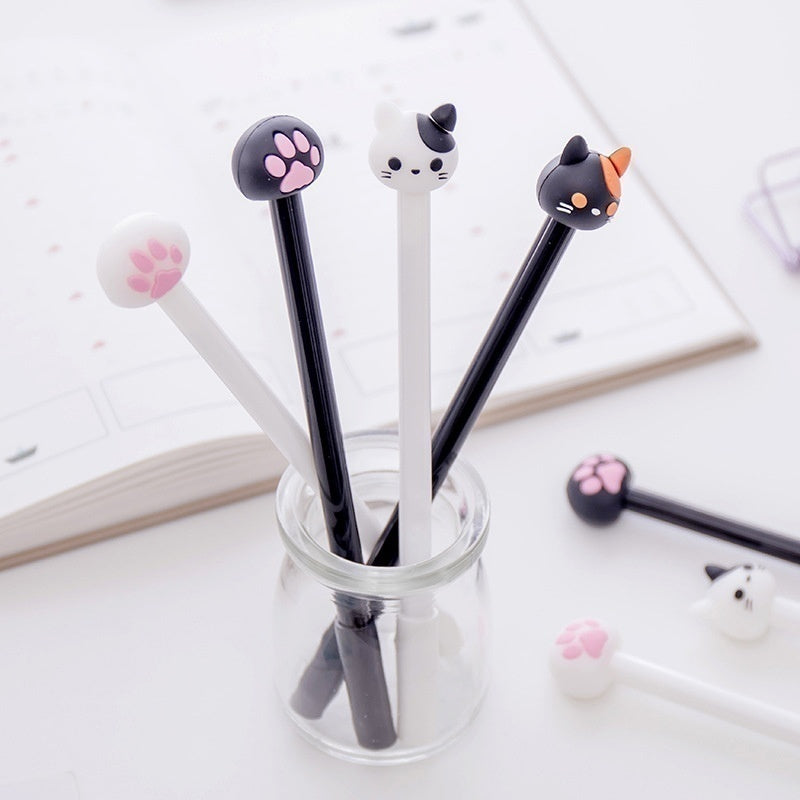 Set 10 Plumas de Gel de Gato Kawaii
