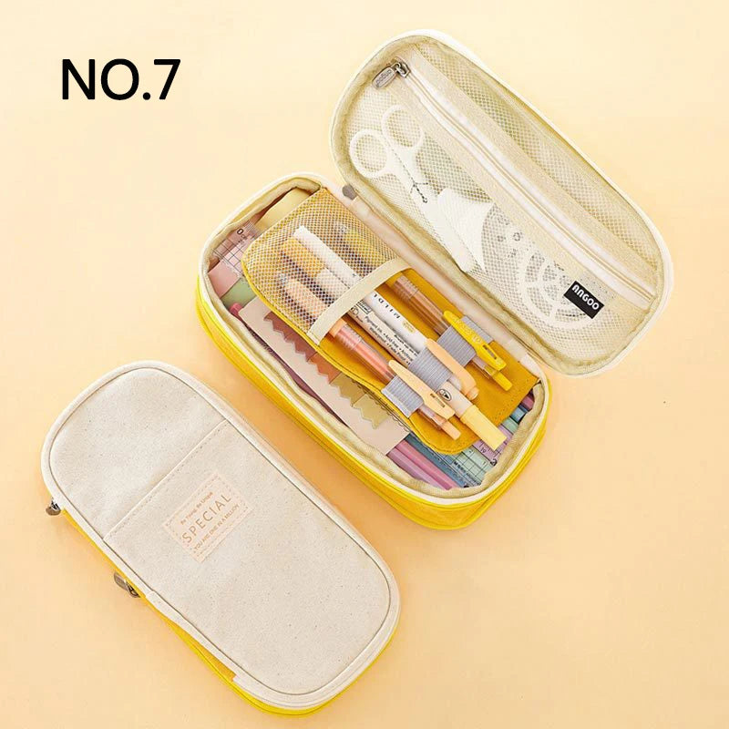 Estuche de Lápices Doble Capa para Niñas