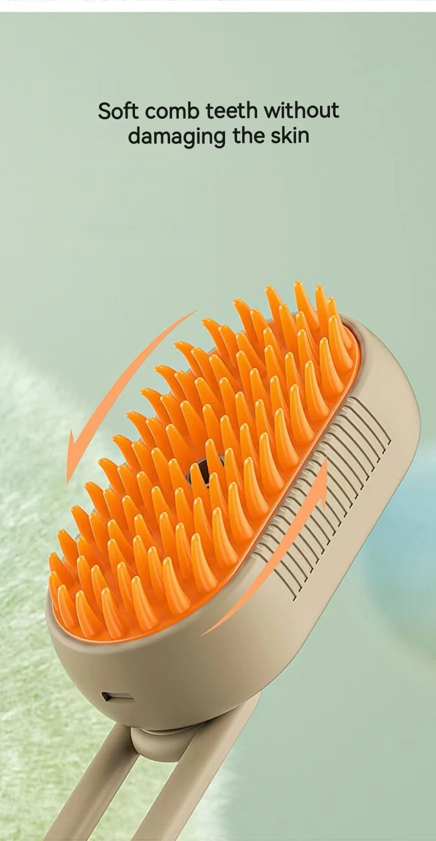 Cepillo de pelo 3 en 1 para perros y gatos, cepillo eléctrico de limpieza para mascotas