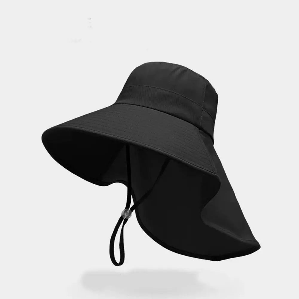Chal gorra con protección solar cola de caballo