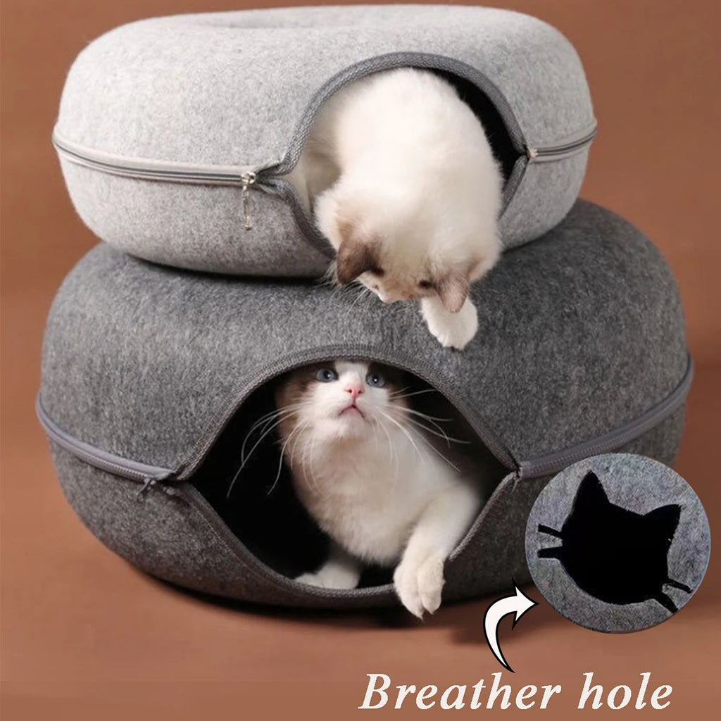 Túnel B Donut para gatos, túnel interactivo