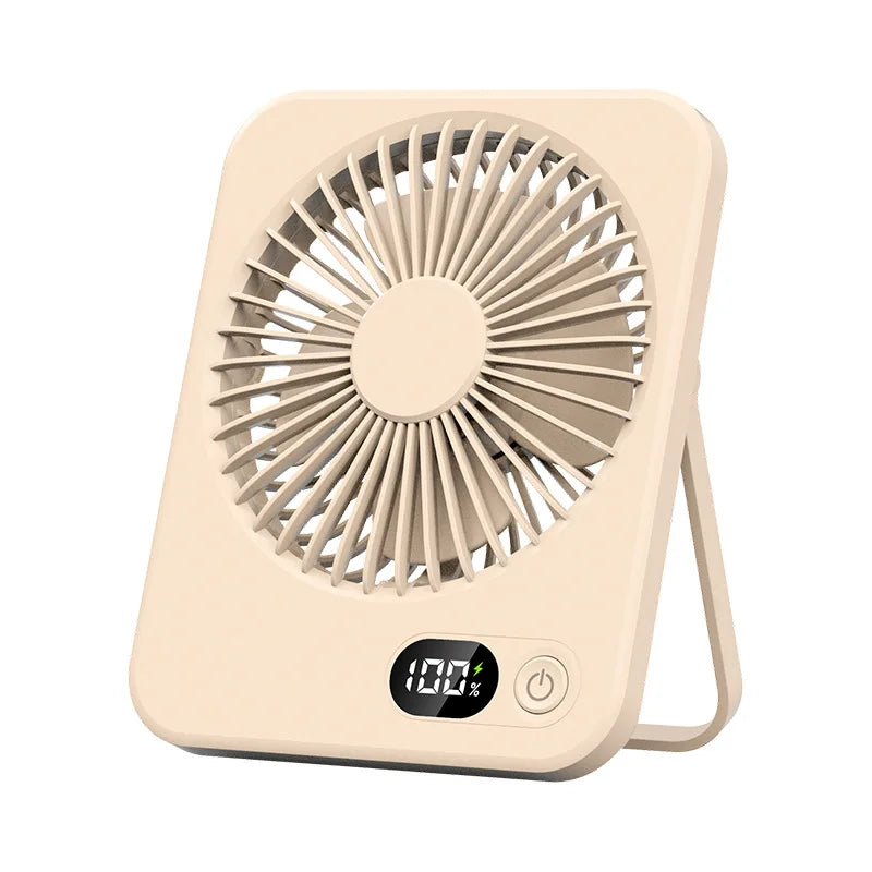 Ventilador de Escritorio Portátil, Ventilador Recargable USB 180 °