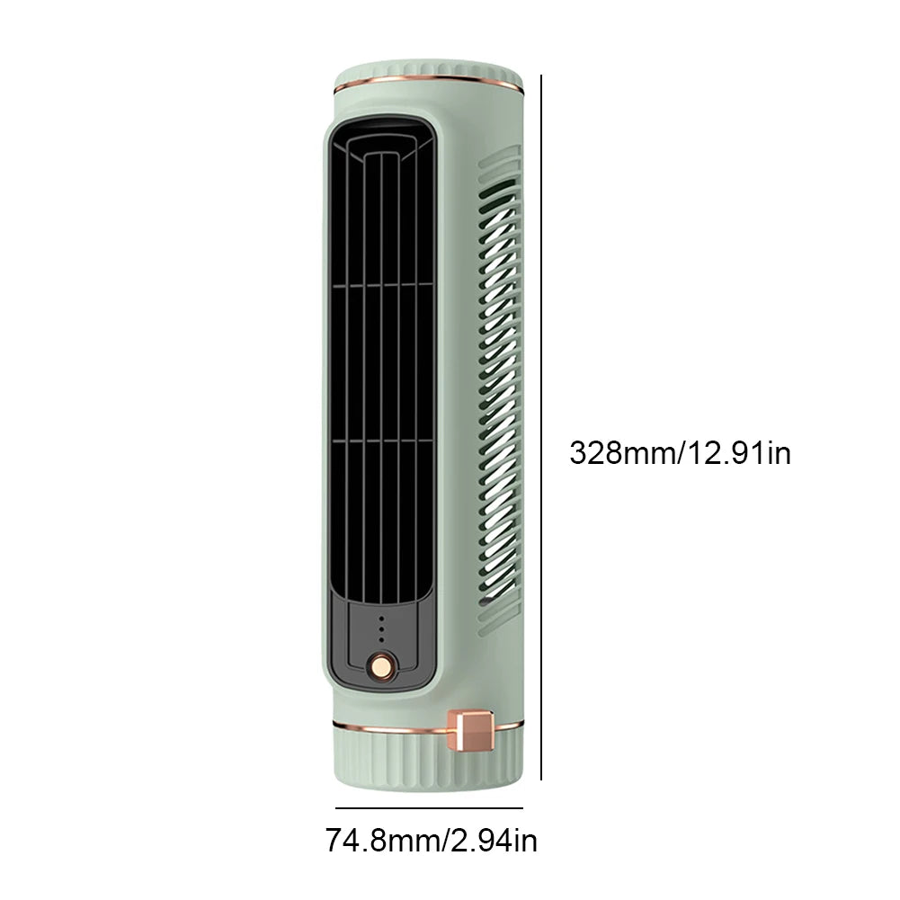 Ventilador de torre de 5W, aire acondicionado portátil con carga USB
