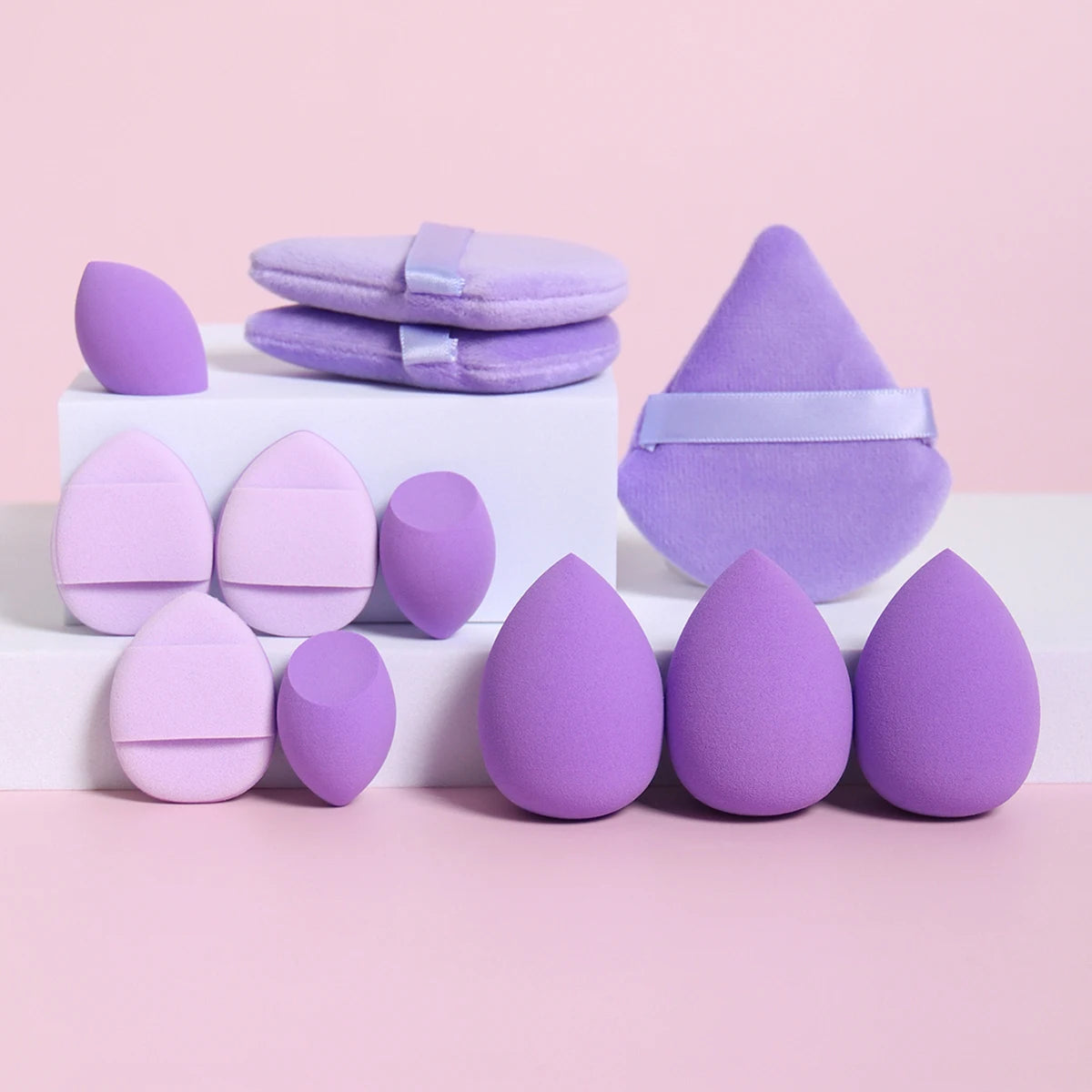 Set de Esponjas de Maquillaje 12 Piezas Multiusos