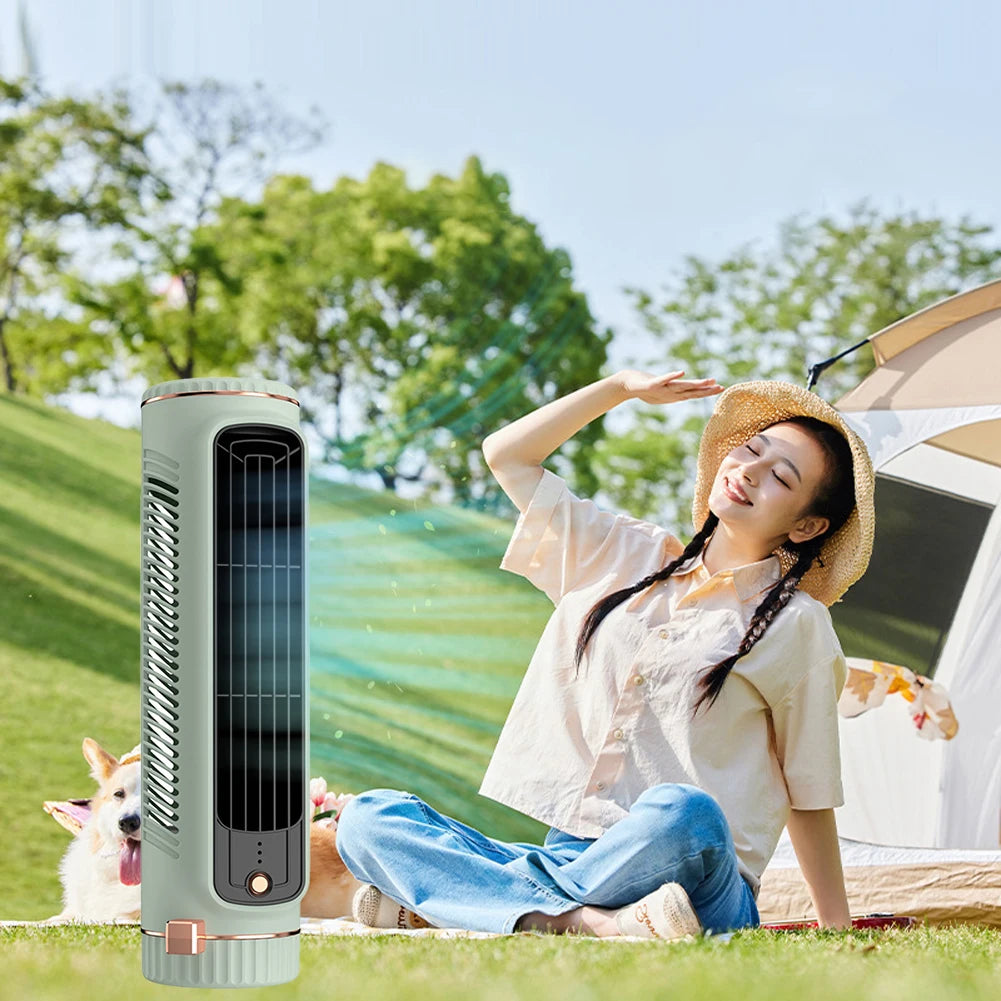Ventilador de torre de 5W, aire acondicionado portátil con carga USB